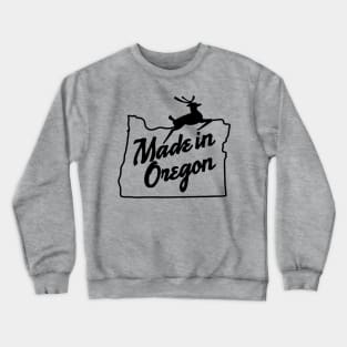 Made in Oregon - Black Crewneck Sweatshirt